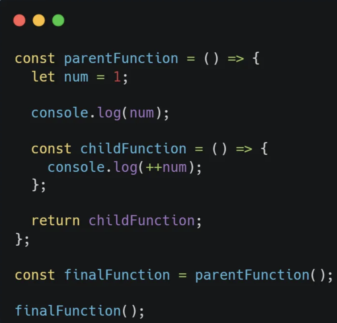 Execute finalFunction